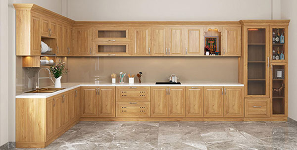 Khoảng cách tủ bếp trên và dưới