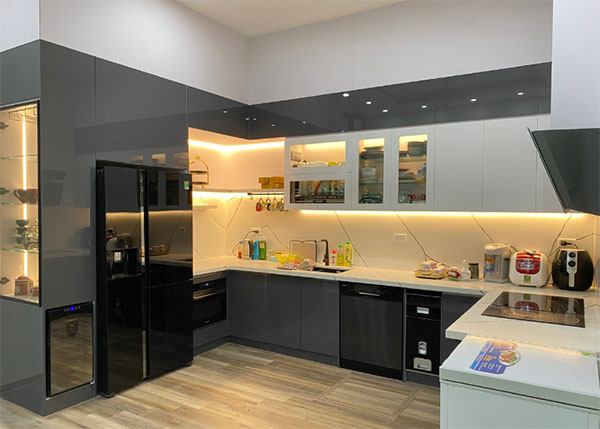 Ưu nhược điểm của tủ bếp Acrylic