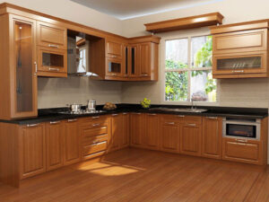 Nên làm tủ bếp bằng chất liệu gì?